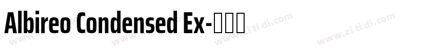 Albireo Condensed Ex字体转换